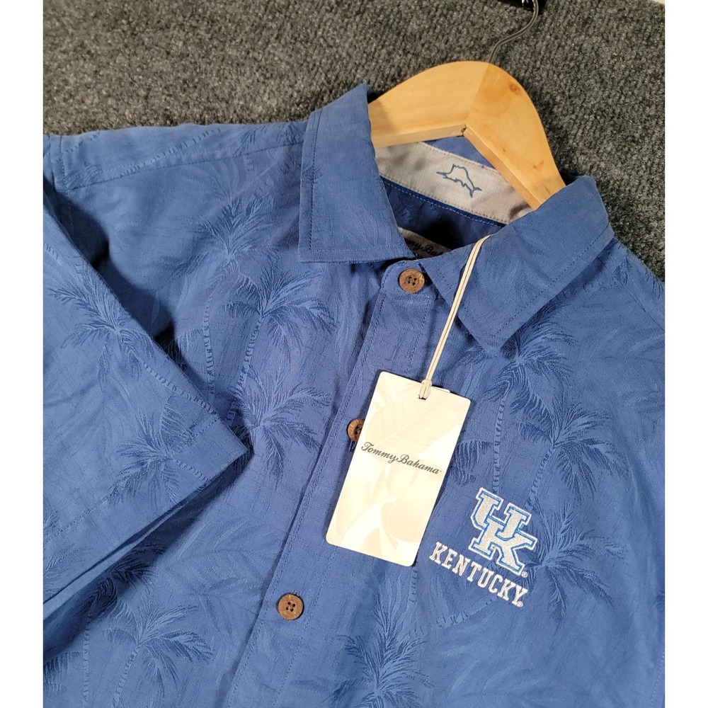 Tommy Bahama University of Kentucky Wildcats Polo Shirt Mens Medium Football NWT